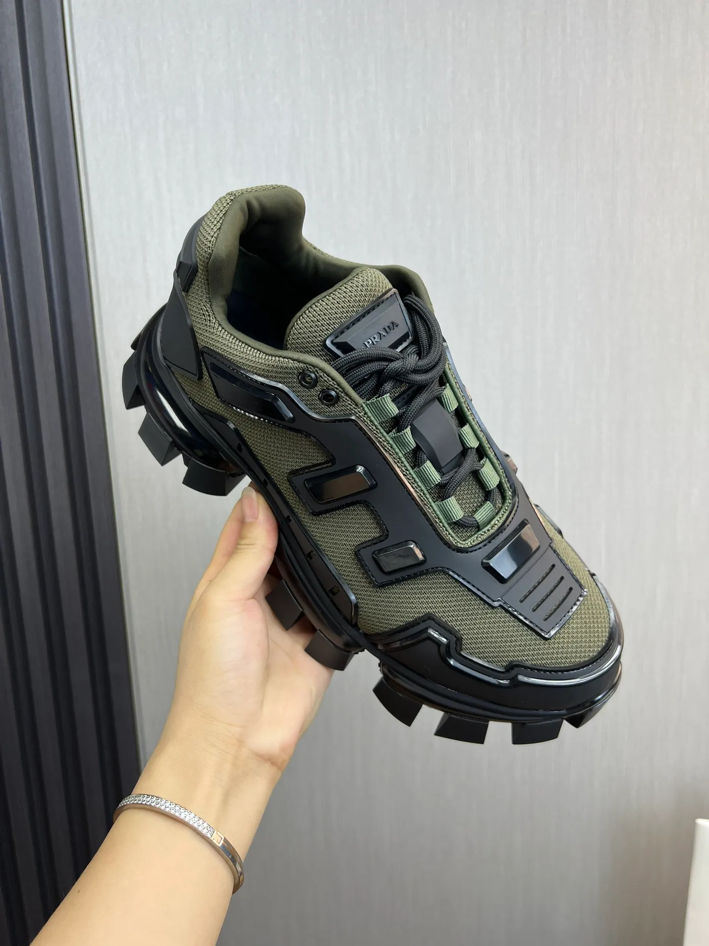 Men's shoes 💰620💰 [PRADA] Hot-selling thick-soled shoes 🔥 Available all year round ✔️Official website synchronization Original fly-knit film fabric + cowhide lining, 1⃣️:1⃣️reproduction, original sole, 38-45 (45 made to order, non-refundable)